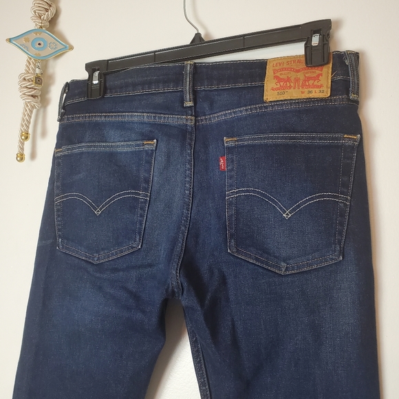 510 Skinny Fit Levi's Flex Men's Jeans Size 36 x 3 - Picture 6 of 9